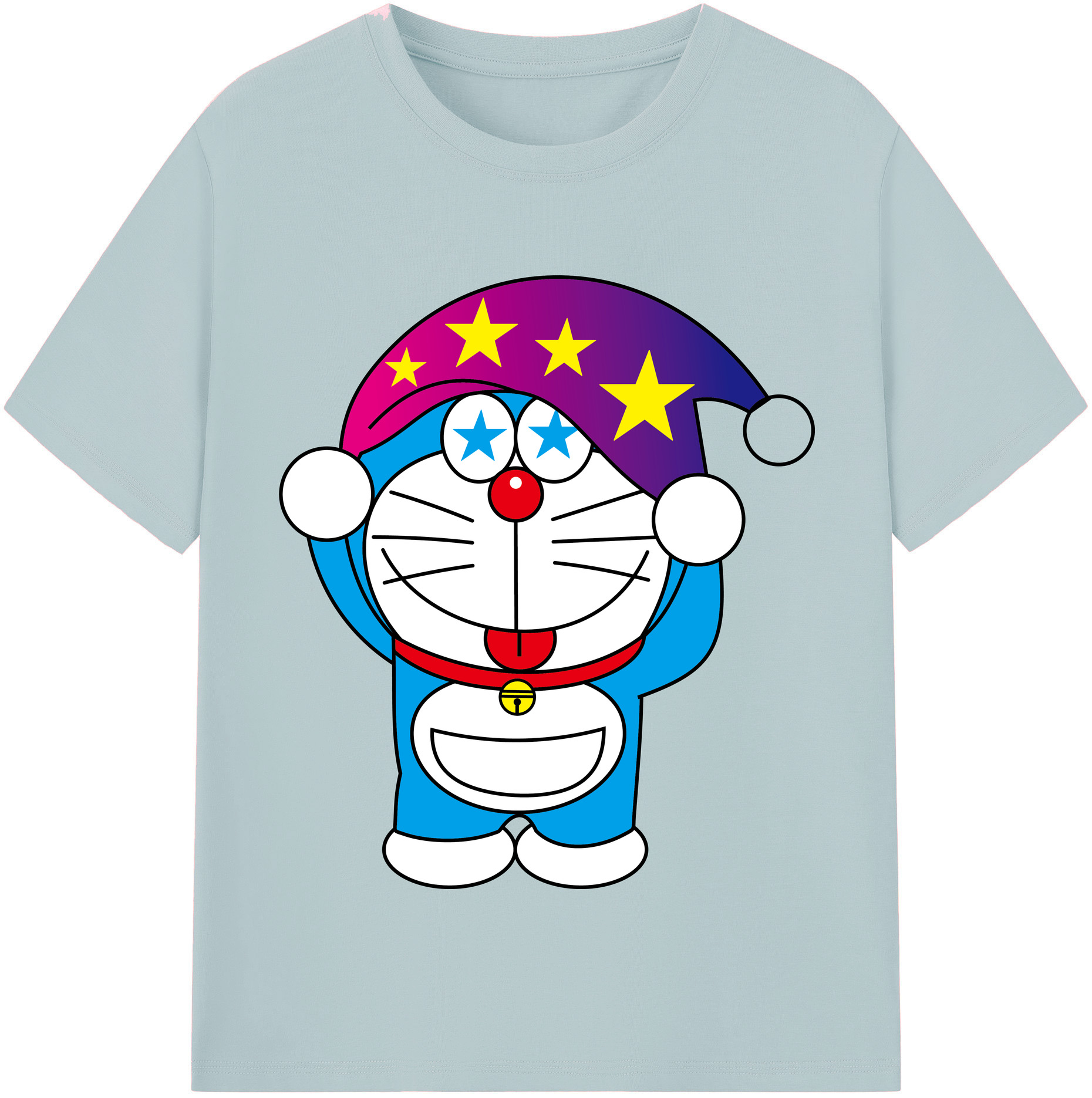 （画像用） ドラえもん Doraemon 綿100％半袖Tシャツ（フロントプリント）
